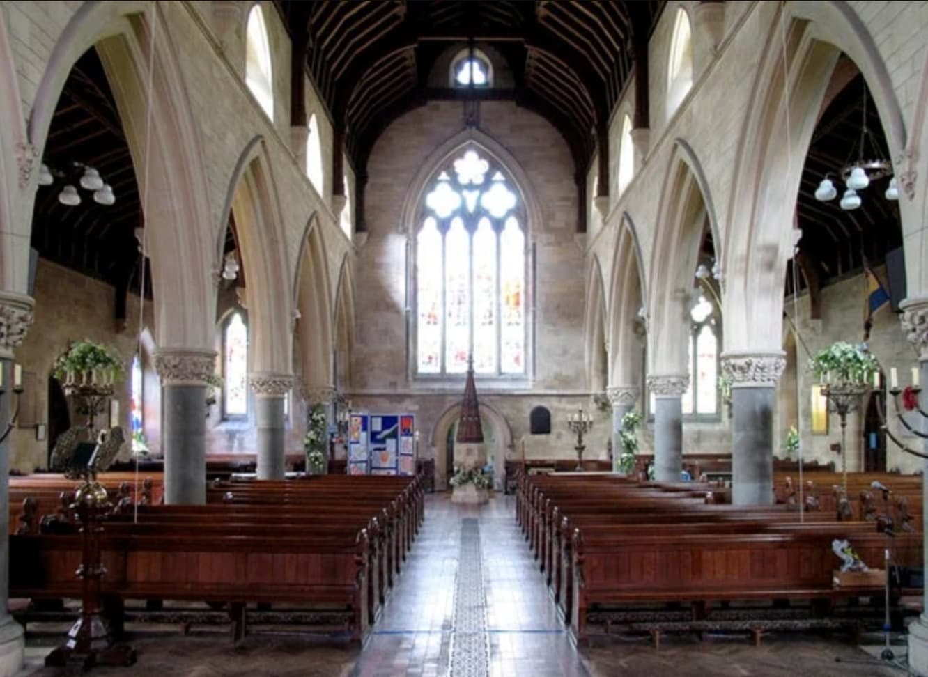 The nave of St Mary's Church, Stratfield Mortimer.